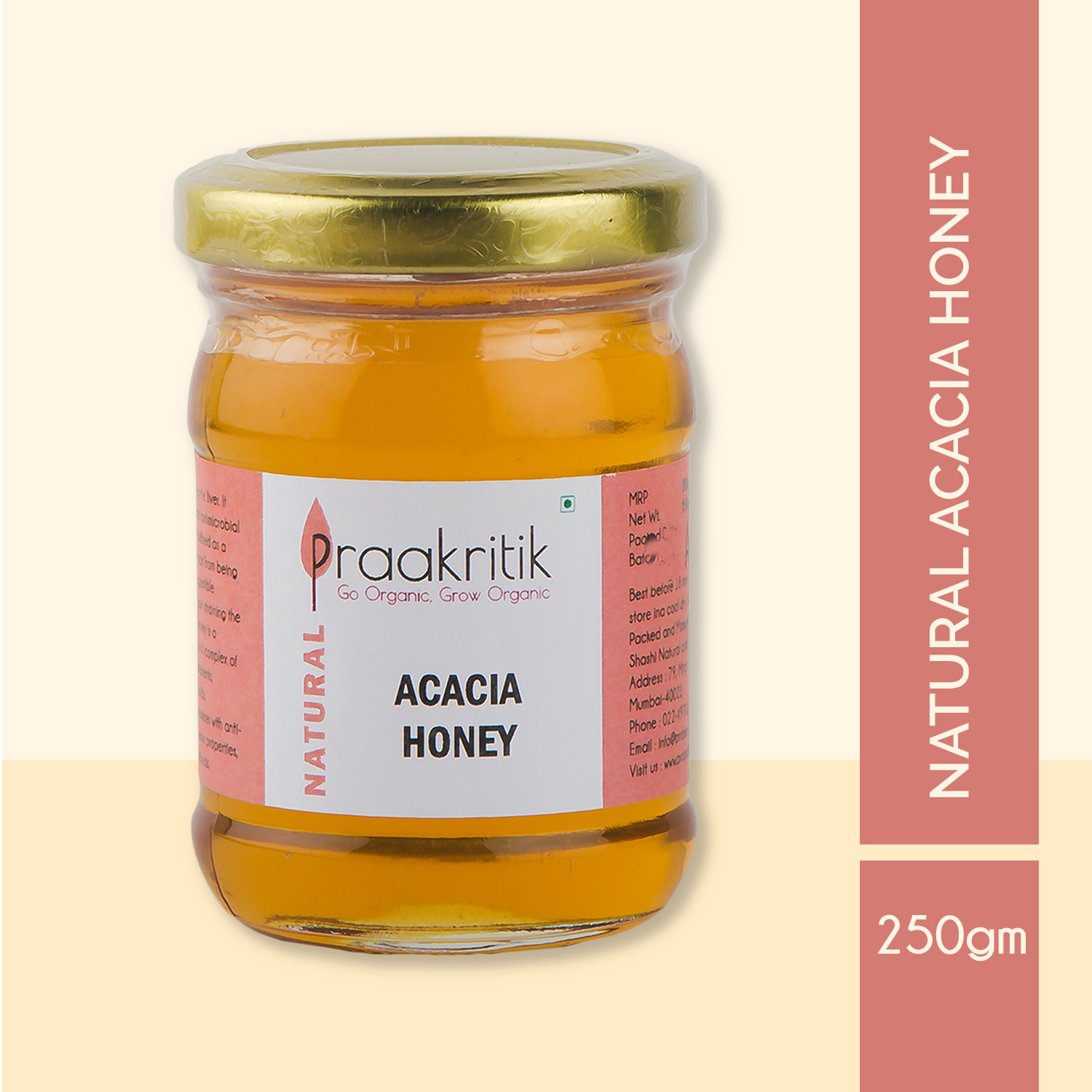 Raw Acacia Honey | 250 G | Praakritik